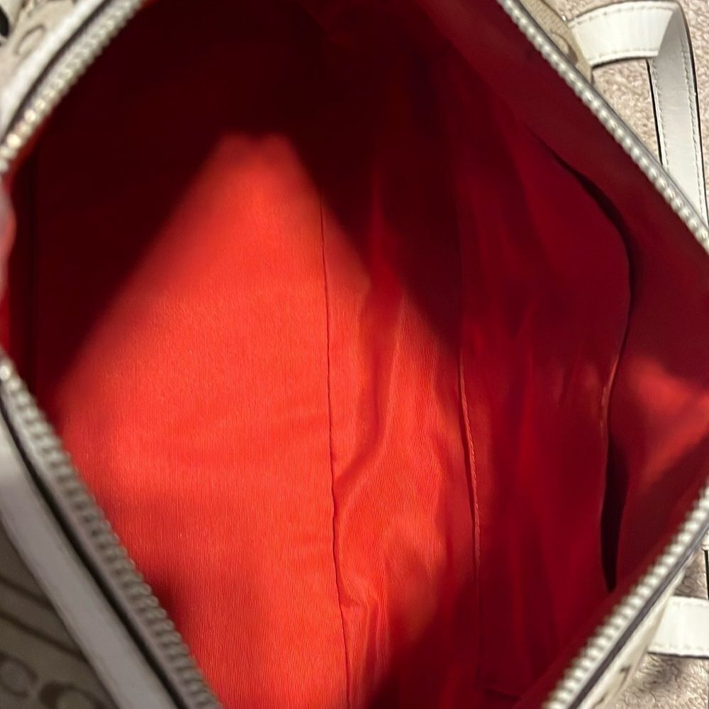 COACH SIGNATURE CANVAS SATCHEL - Picture 7 of 9